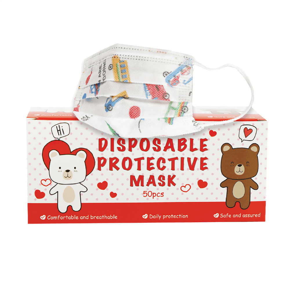 3-Ply Disposable Face Mask for Kids 50 Pcs