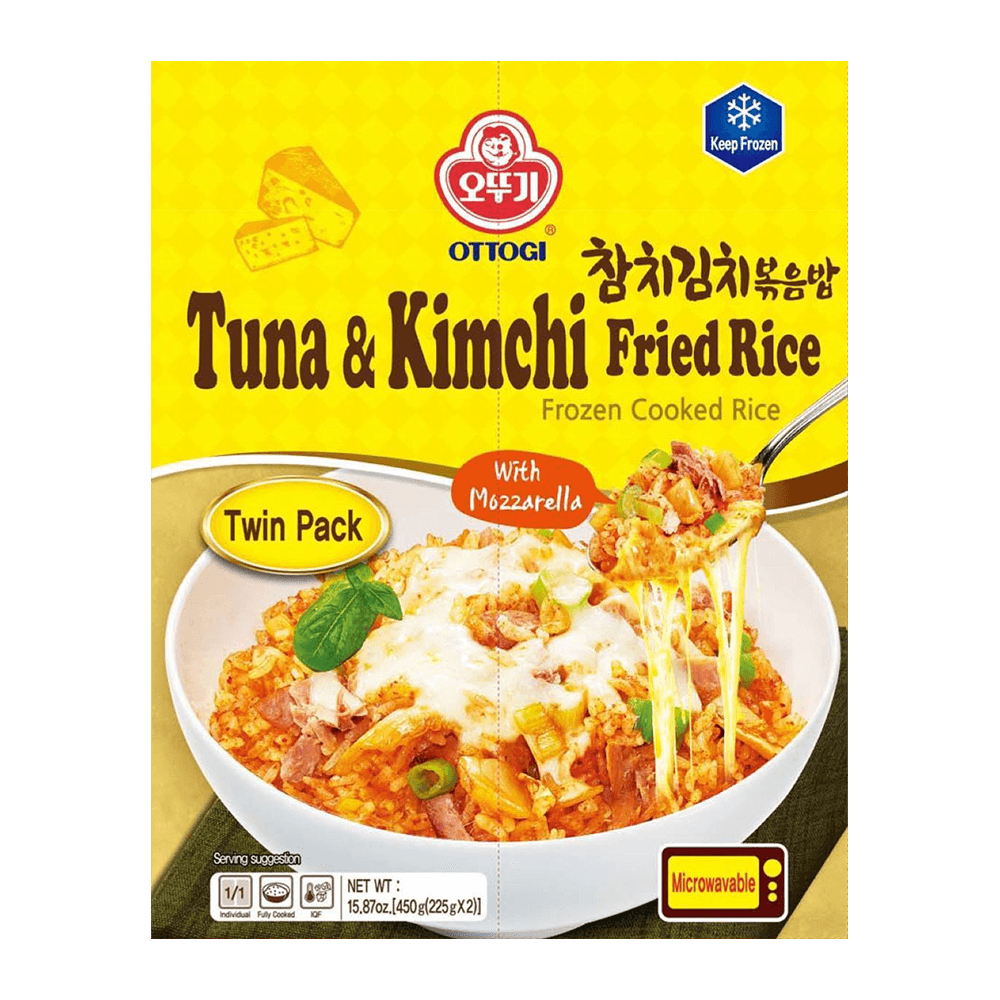 Frozen Cooked Rice Tuna & Kimchi Fried Rice with Mozzarella 15.87oz(450g)