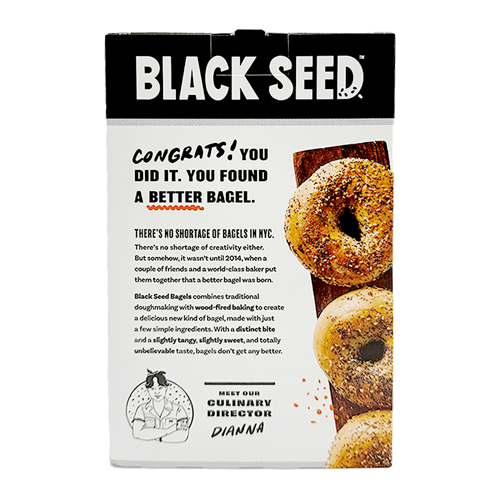 Frozen Pre-cut Bagels Everything Flavor 4 Bagels 15.97 Oz (453g)