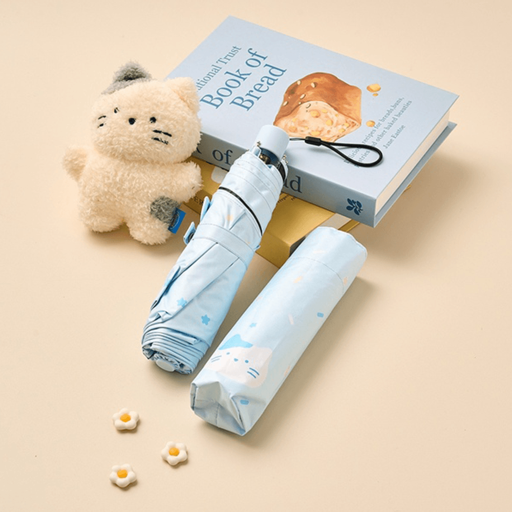 Sweetdrop Milkcat Sun Umbrella Blue