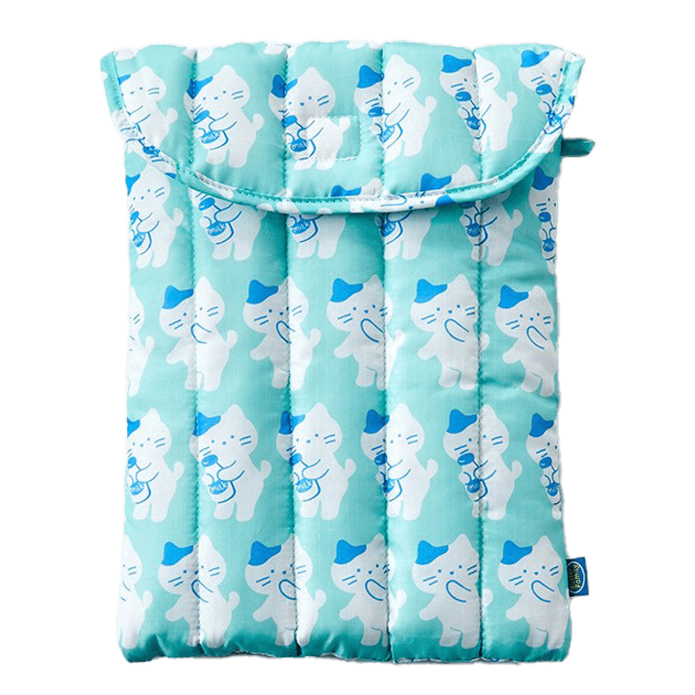 Rustle Milkcat 13 Inch Laptop Sleeve Mint