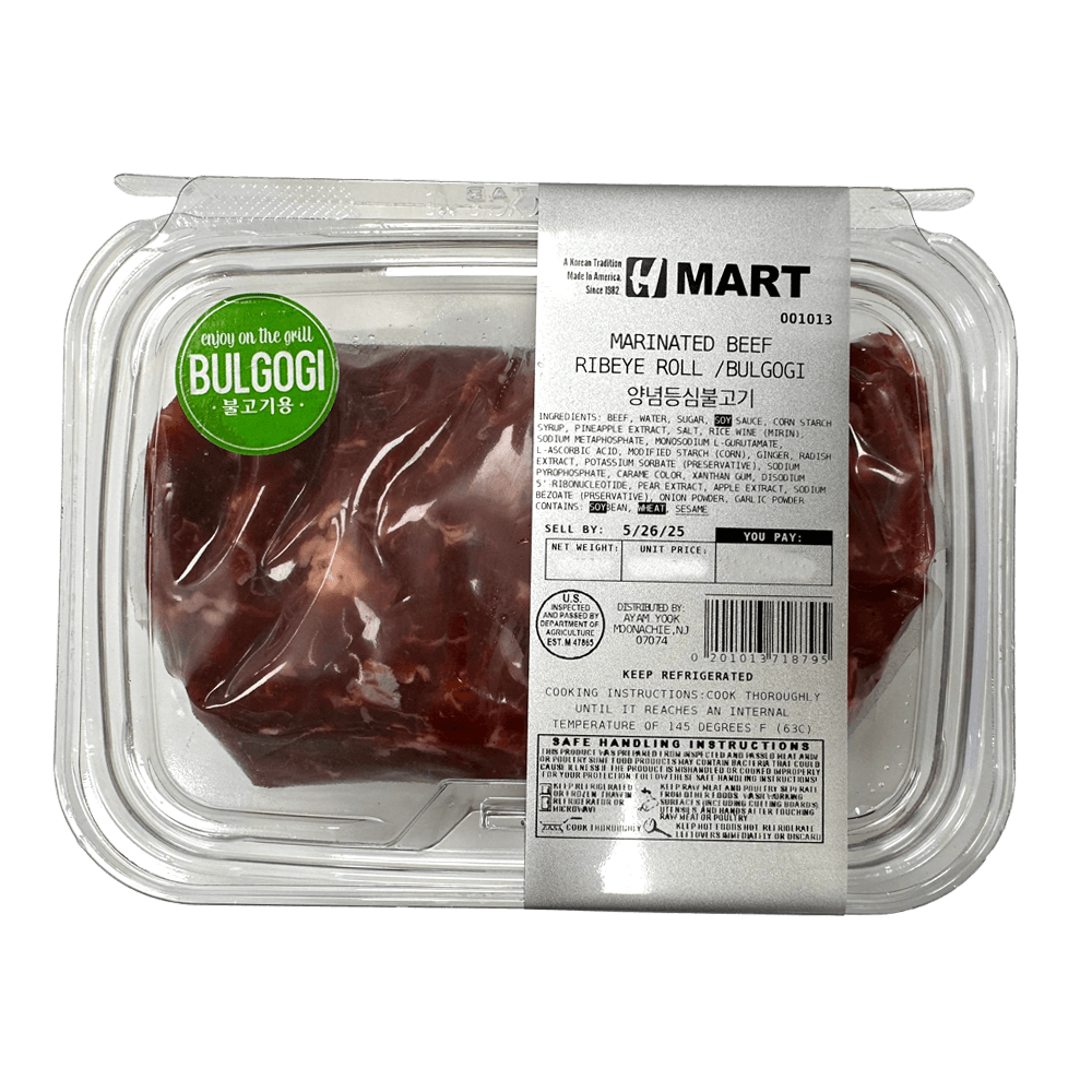 Frozen Marinated Beef /Ribeye Roll /Bulgogi 1.5lb (680g)