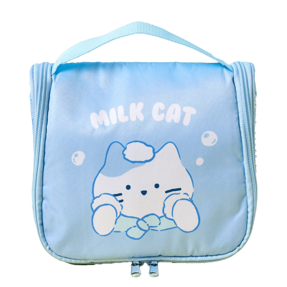 Blue Milkcat Travel Hook Pouch