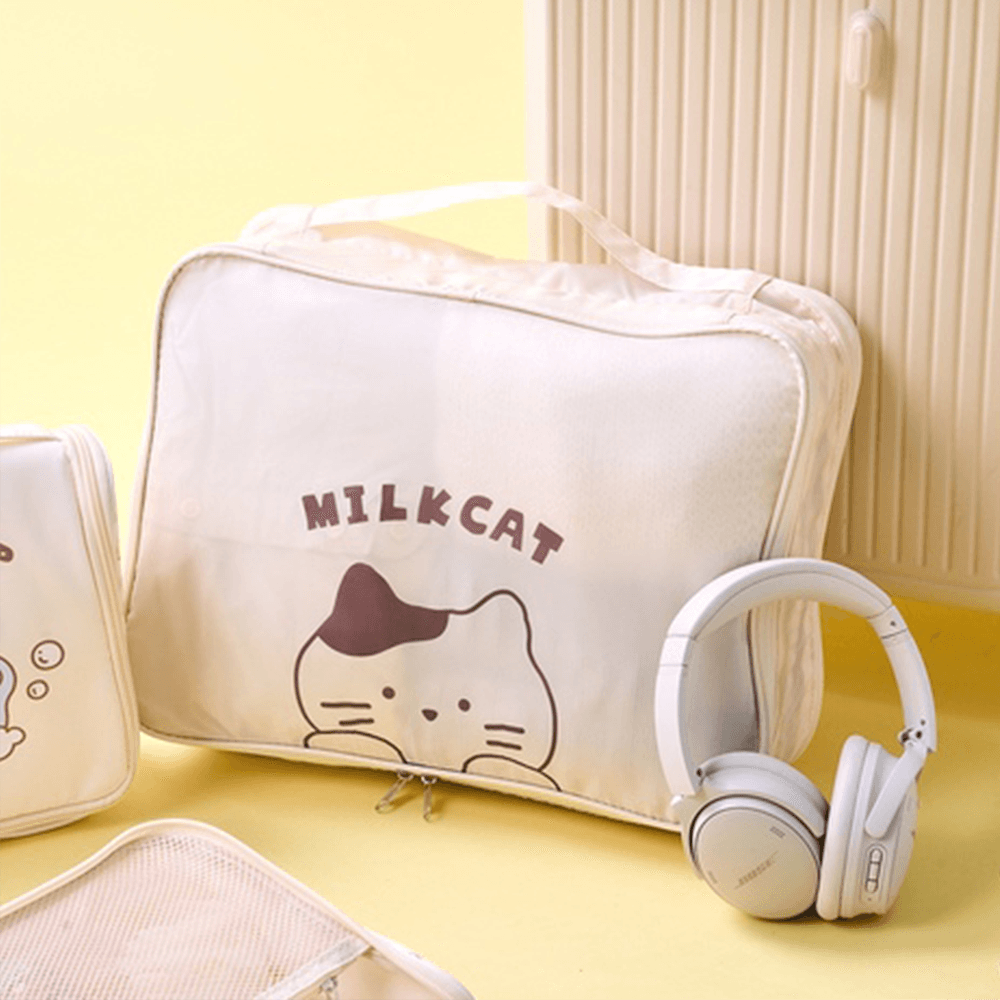Bakery Milkcat Travel Compression Pouch