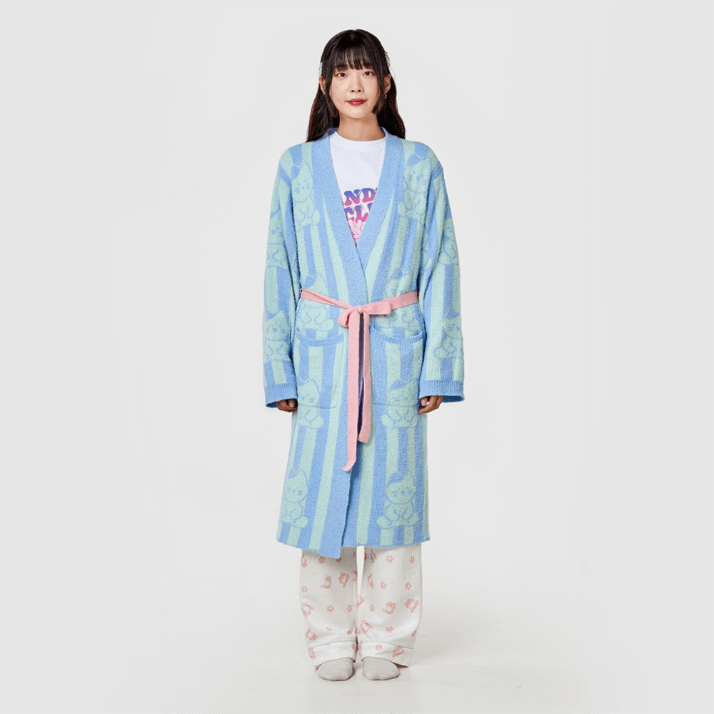 Milkcat Blue All Day Shower Robe